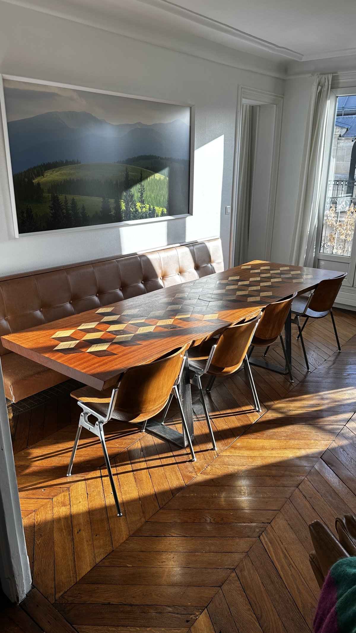 Table à manger en bois massif 8 / 10 personnes