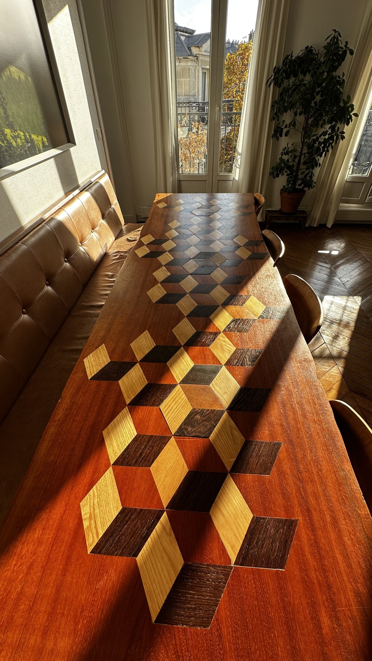 Table à manger en bois massif 8 / 10 personnes